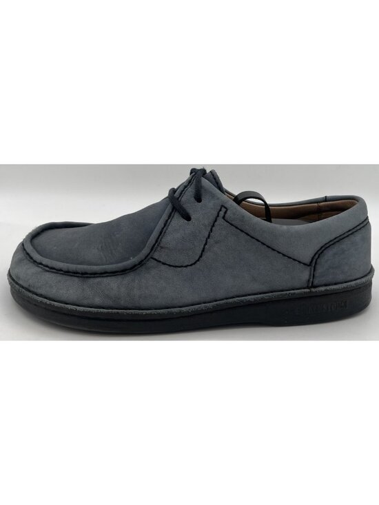 Birkenstock Pasadena Blue Gray Nubuck Suede Leather Moc-Toe Shoes EU40/L9/M7 main image 11